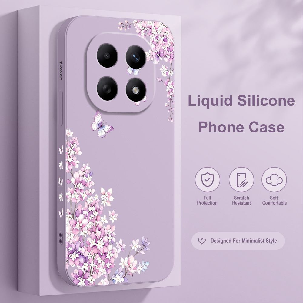 Violet Floral Phone Case For X - Phone Cases Xiaomi 15 review and price