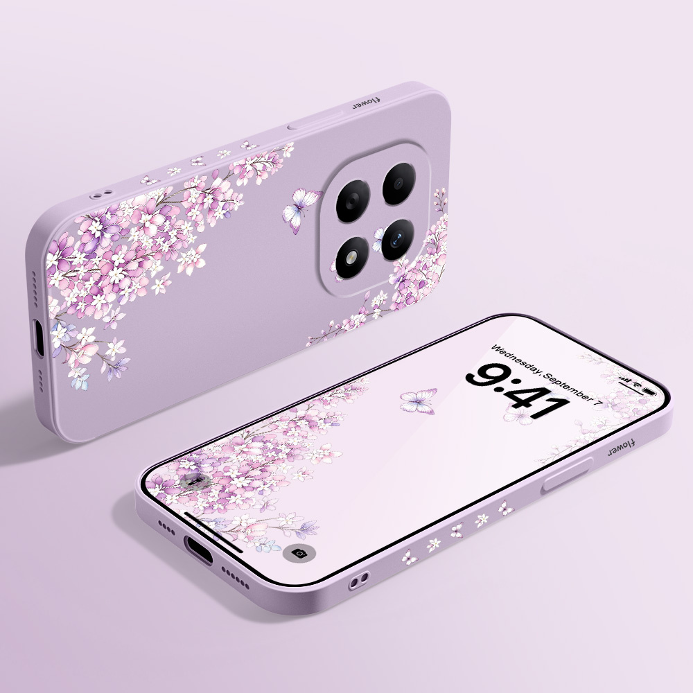 Violet Floral Phone Case For X - Phone Cases Xiaomi 15 review and price