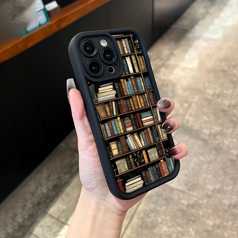 Book Shelf Creative Pattern Ph - Phone Cases Xr Iphone review and price