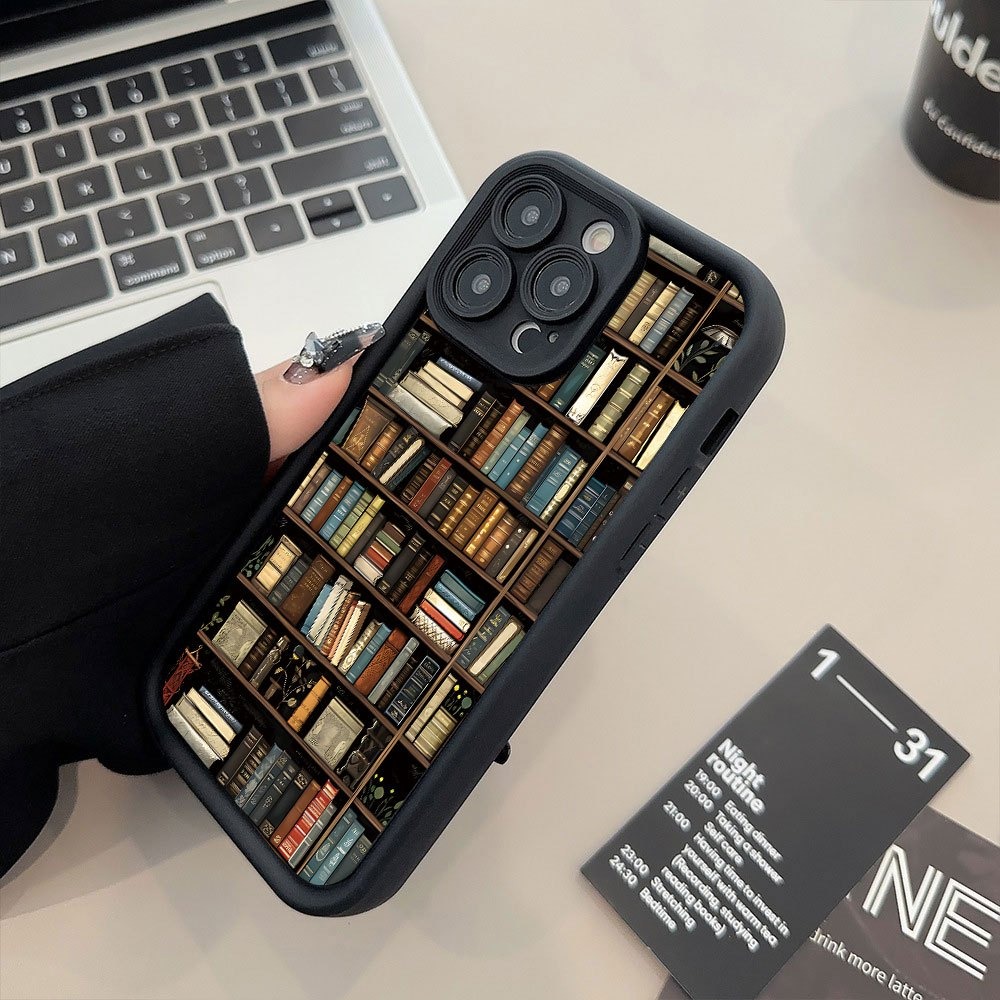 Book Shelf Creative Pattern Ph - Phone Cases Xr Iphone review and price
