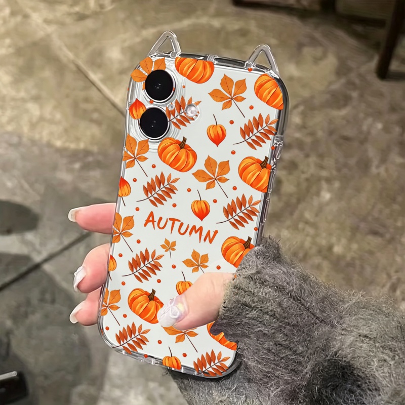Autumn Pumpkin Falling Leaves  - Phone Cases For Iphone 16 review and price