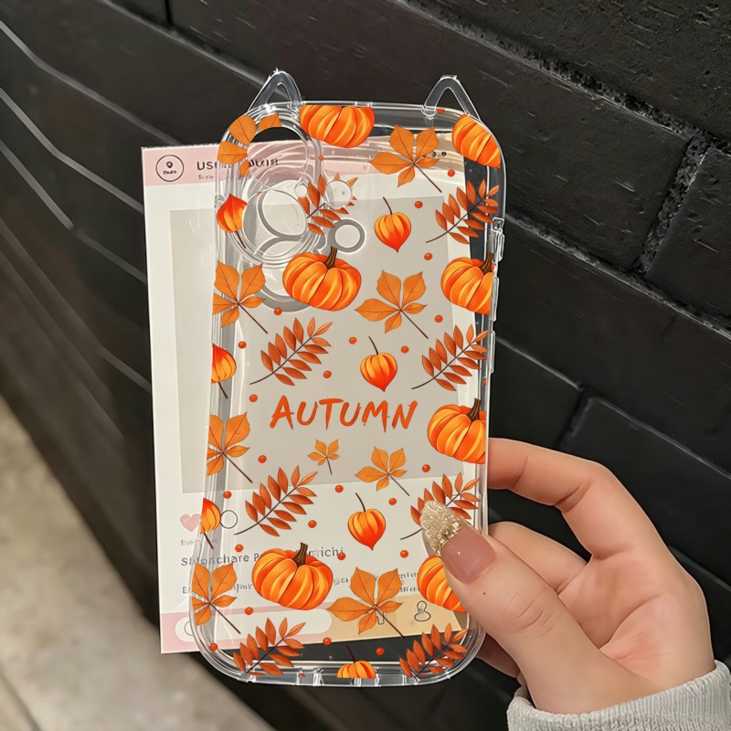 Autumn Pumpkin Falling Leaves  - Phone Cases For Iphone 16 review and price