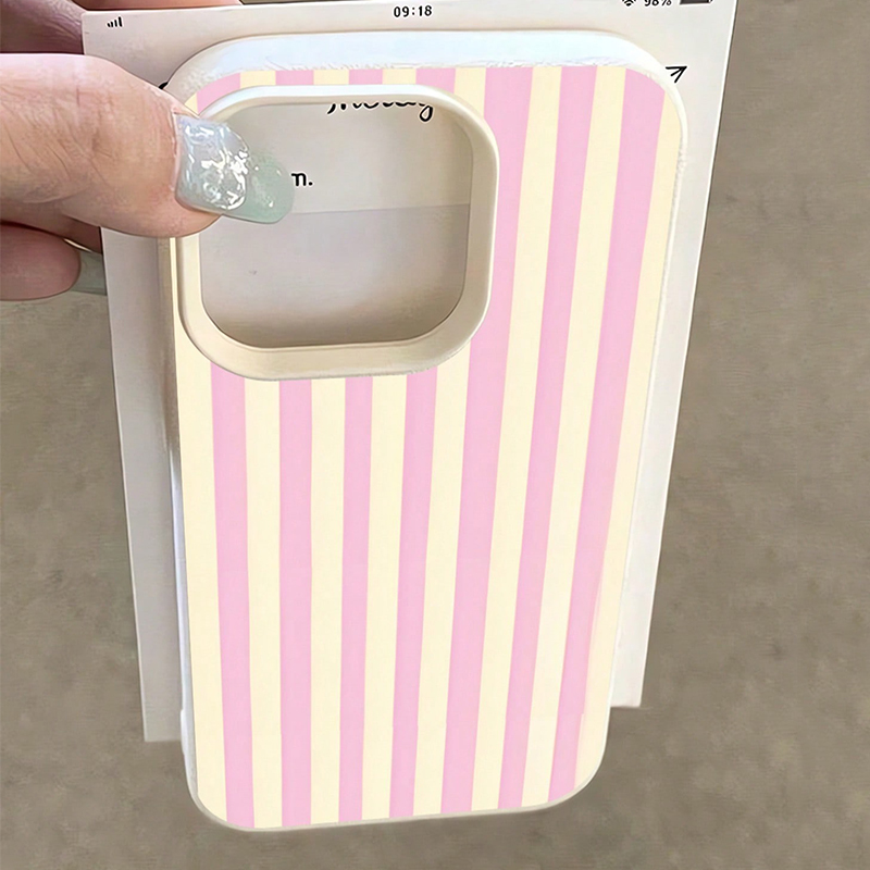 Simple Pink Vertical Striped L - Phone Cases Xr Iphone review and price