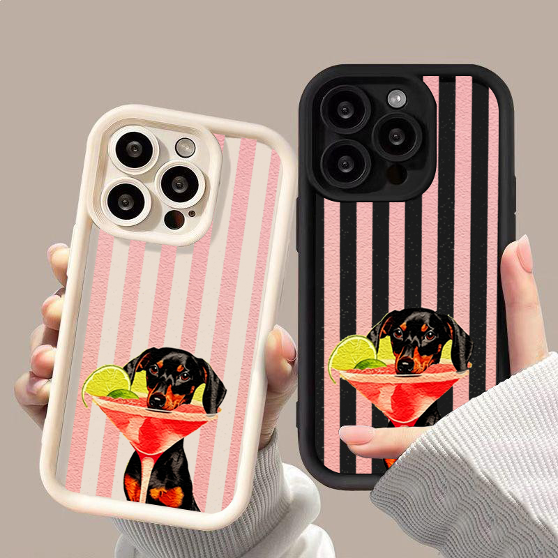 Cute Dog Striped Print Shockpr - Phone Cases Xiaomi 15 review and price