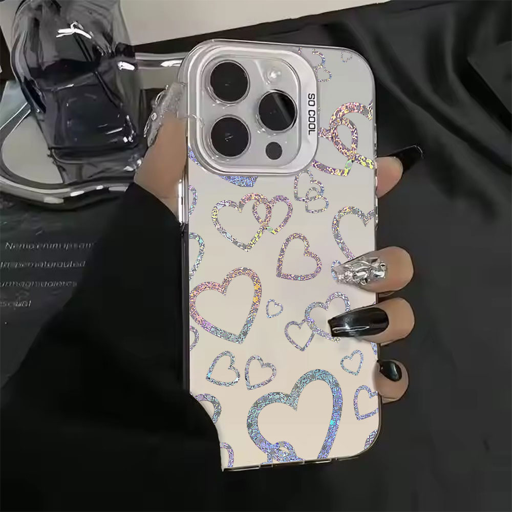 Colorful Heart Print Case For  - Phone Cases For Iphone 16 review and price