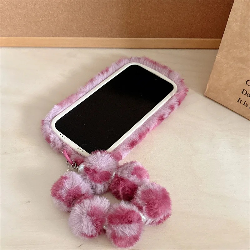 Fashion Leopard Furry Plush Le - Phone Cases For Iphone 16 review and price