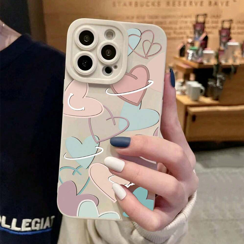 Soft TPU New Heart Design Phon - Phone Cases Xr Iphone review and price