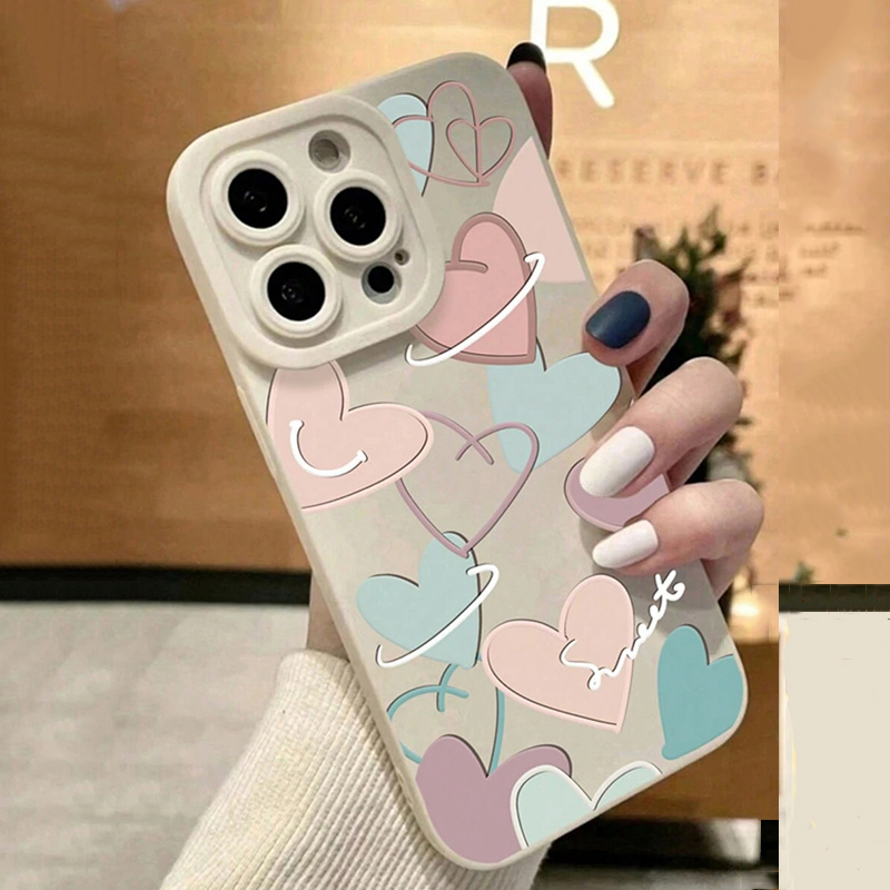 Soft TPU New Heart Design Phon - Phone Cases Xr Iphone review and price