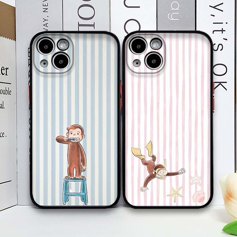 Cartoon Striped Monkey Holding - Phone Cases Xr Iphone review and price